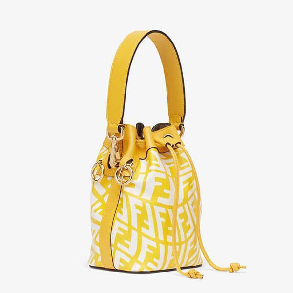 21SS【フェンディ】ミニバッグ コピーストラップ付き キャンバス レディース BS010AFL1F1E8K